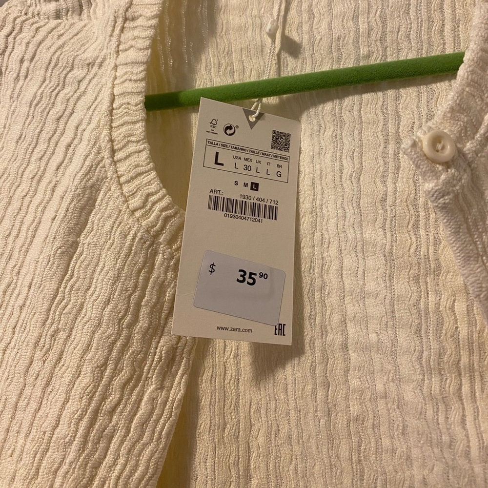 NWT-  size large Women’s Cardigan - Zara - Picture 7 of 7